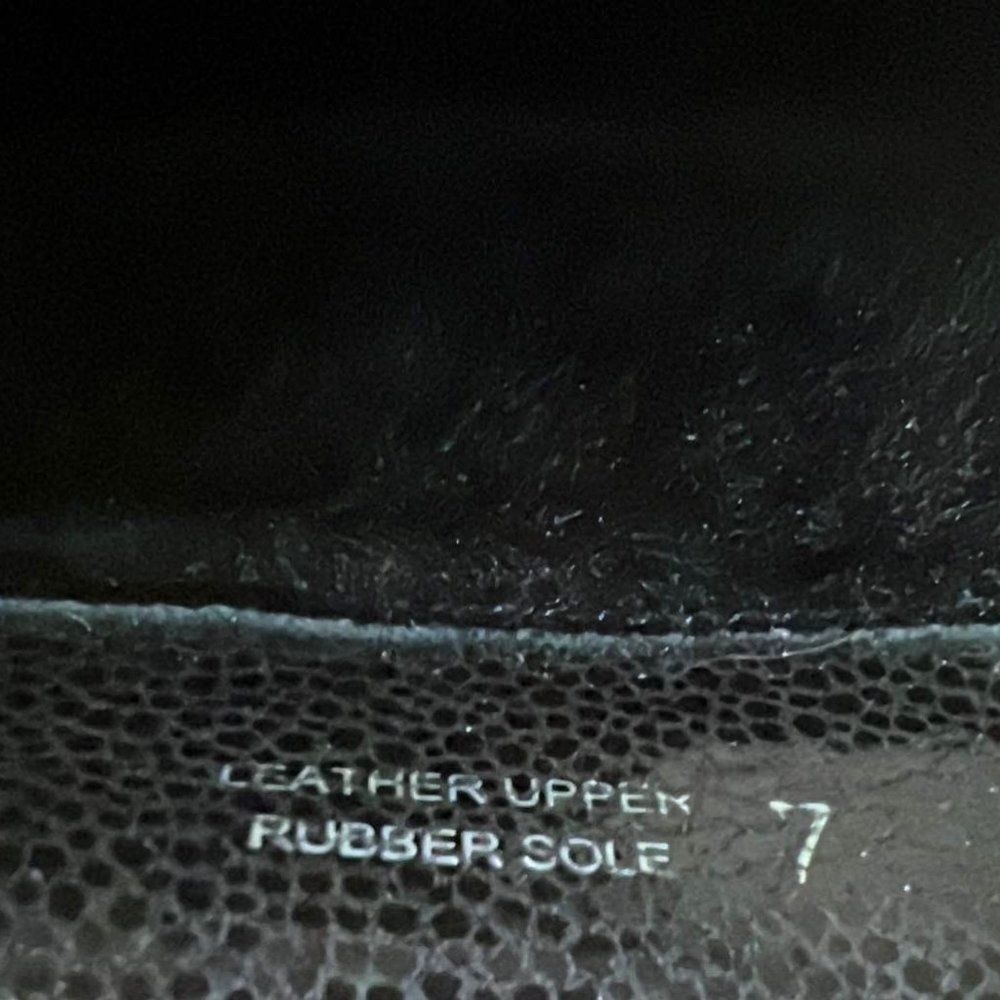 UGG Collection - Mid - Black Leather Snake Skin - EUC - Size 7 - Picture 7 of 12